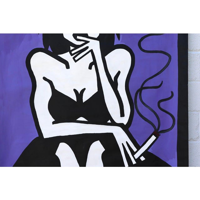 1980s 1980's Pop Art Window Shade Roller for Window or Walls For Sale - Image 5 of 9