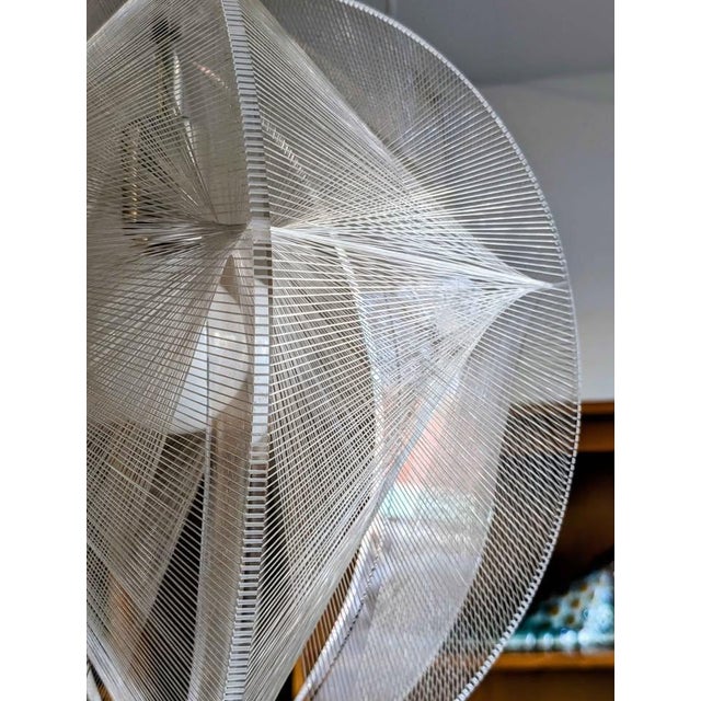 Textile 1960s Mid-Century Modern Paul Secon Chandelier Swag Light for Sompex For Sale - Image 7 of 8