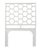 David Francis Honeycomb Platform Bed Twin Extra Long, White For Sale - Image 4 of 7