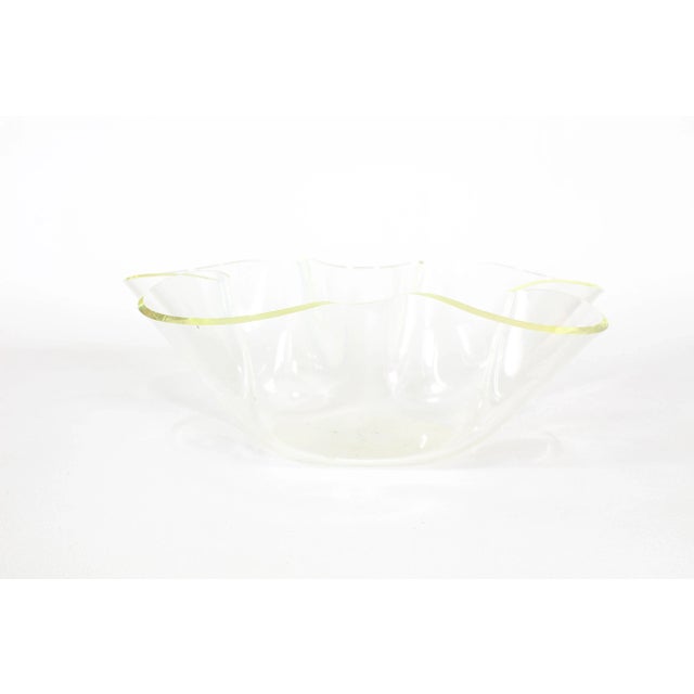 Contemporary Lucite Ruffled Bowl For Sale - Image 3 of 4