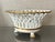 Antique 19th Century French Empire Paris Porcelain Gold & White Basket or Corbeille With Lion Paw Feet For Sale - Image 12 of 13