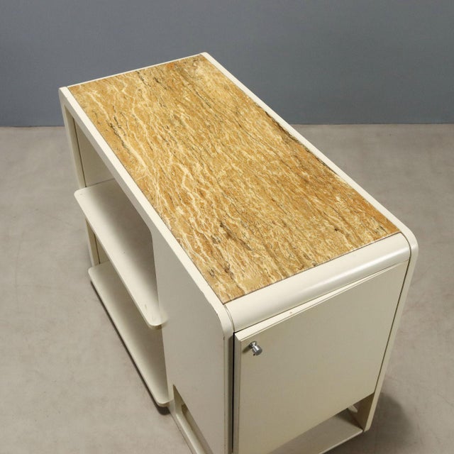 White Italian Partition Cabinet, 1970s For Sale - Image 8 of 10
