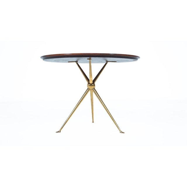 Wood Tripod Side Table attributed to Osvaldo Borsani for Arredamenti Borsani, Italy, 1950s For Sale - Image 7 of 13