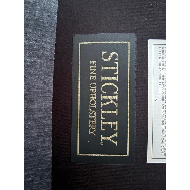 Textile French Roast Stickley Swivel Chair For Sale - Image 7 of 8