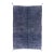 Deep Navy Abstract Lattice Hand-Knotted Wool Rug | 9'2" X 6'2" | One of a Kind For Sale