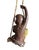 Textile Hanging Planter Swinging Monkey With Banana Bowl “Porch Monkey” Vintage 1970s For Sale - Image 7 of 11