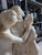 19th Century Italian Carved Alabaster Sculpture of the Three Graces After Canova - 23" For Sale - Image 4 of 13