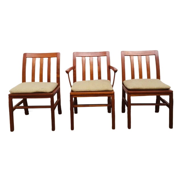 Mid-Century Teak Dining Chairs from Silkeborg Møbelfabrik, 1960s, Set of 3 For Sale