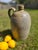 Late 19th Century 19th C. 2 Gallon Salt Glaze Stoneware Jug - Ovoid, 15" Primitive 1800s Farmhouse For Sale - Image 5 of 18