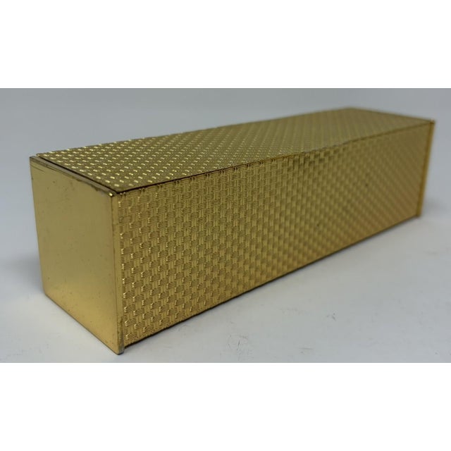 Vintage 1960's Koret Gold Tone Woven Evening Box Clutch Wonderful unique design. Woven textured body with solid smooth...