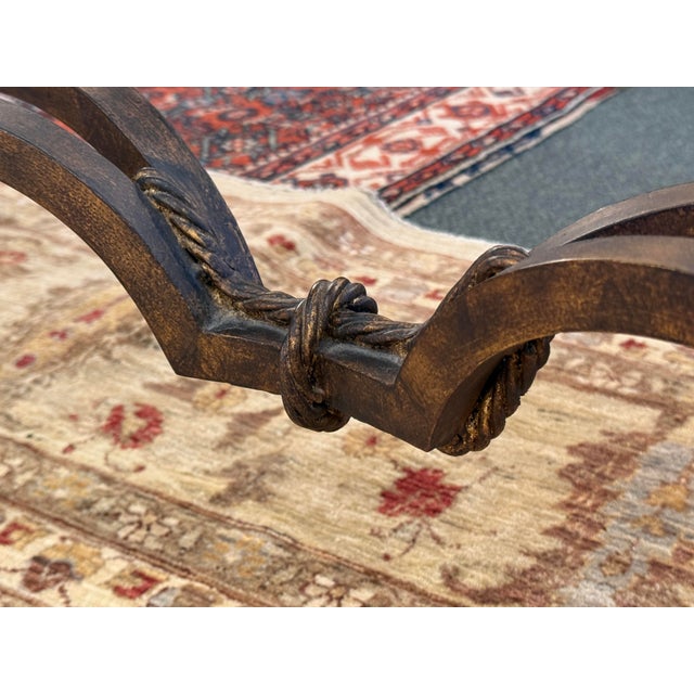 French French Baroque Empress Green Marble Console Table For Sale - Image 3 of 12