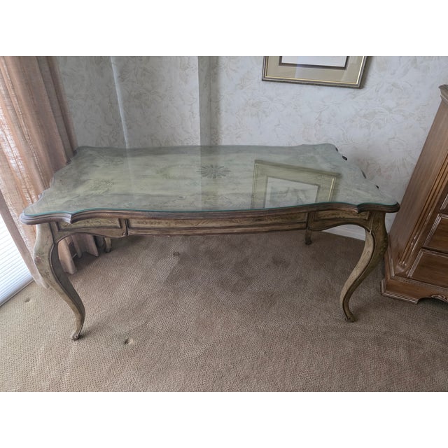 Never before have you seen the desk more beautiful than a hooker seven seas desk. These look like the resolute desk in the...