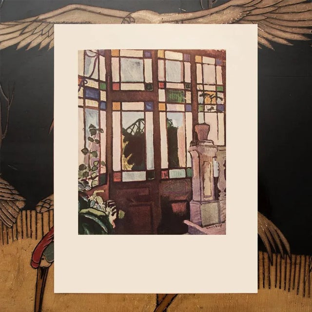 The School of Paris 1954 After Raoul Dufy "Window With Colored Panes", First Edition Offset Lithograph For Sale - Image 3 of 7