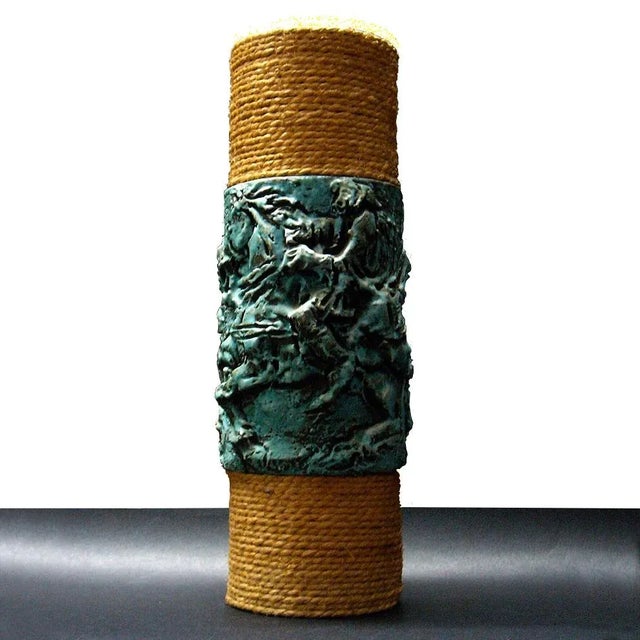 Brown Vase by Alfredo Fanciullacci for Fratelli Fanciullacci, 1960s For Sale - Image 8 of 8