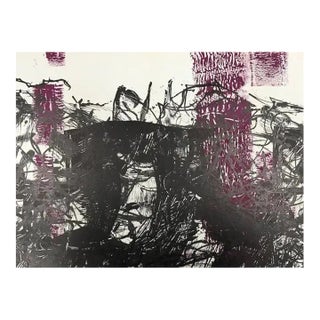 1968 Riopelle Original Lithograph DM08171d, Derriere Le Miroir For Sale