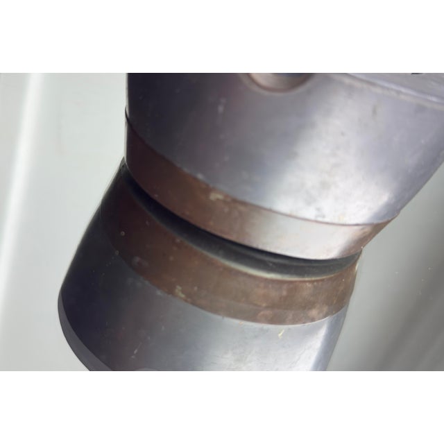 Mid-Century Modern Vintage 1970s Industrial/Brutalist Stainless Steel Ashtray For Sale - Image 3 of 10