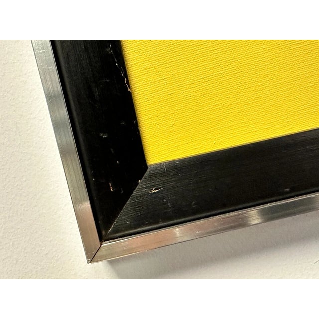 Yellow Tim Atmar Signed Original Modern Yellow Ethereal Bird Framed Oil Painting For Sale - Image 8 of 10