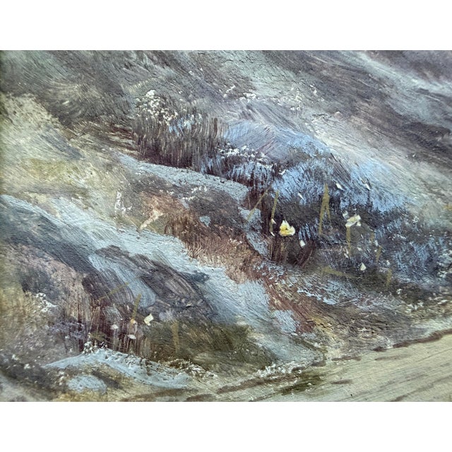 English Coastal Scene in Gouache by Listed Artist H W Hicks. Early 20th Century For Sale In Palm Springs - Image 6 of 7