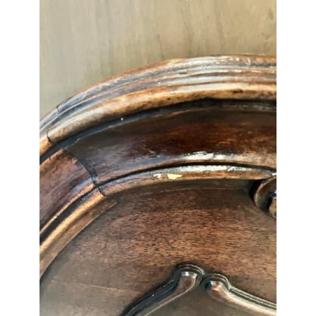 19th C. Rococo Revival French Walnut Queen Bed – Bookmatched Veneer For Sale - Image 9 of 14