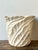 Cream Vintage Glazed Ceramic Banana Leaf Planter For Sale - Image 8 of 12