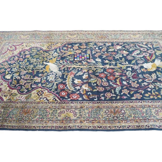 Hand Knotted Persian Tabriz Wool & Silk Rug For Sale - Image 10 of 12