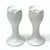 Vintage White Porcelain Tulip-Shaped Candle Holders by KPM West Germany - A Pair For Sale In Miami - Image 6 of 13