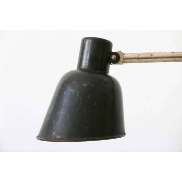 German Bauhaus Metal 2-Armed Table Lamp from Bünte und Remmler, 1920s For Sale - Image 15 of 18