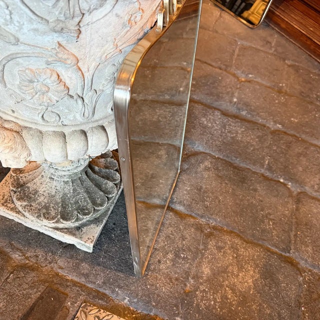 An Iconic 1950s Gio Ponti Mid-Century Modern Brass Italian Wall Mirror For Sale - Image 13 of 13