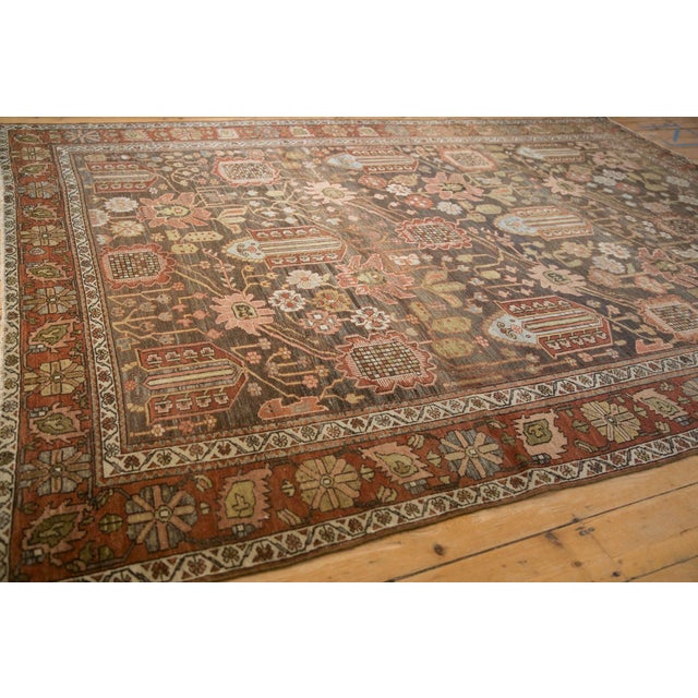 Vintage Distressed Bakhtiari Carpet - 7'4" x 10'3" For Sale - Image 10 of 10