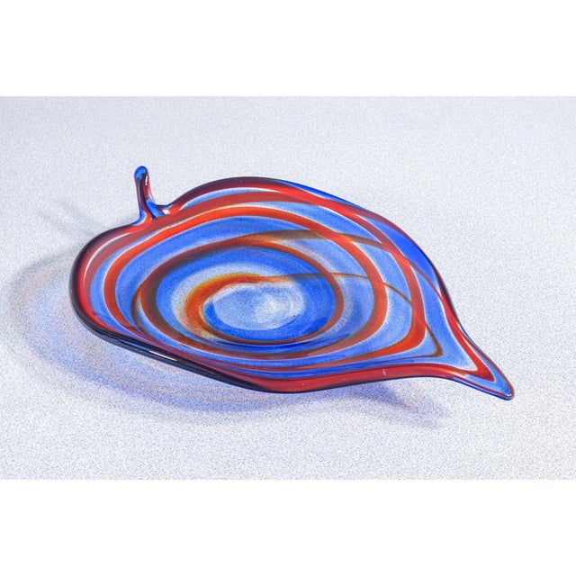 Polychrome Blown Glass Saucer from Murano For Sale - Image 11 of 18