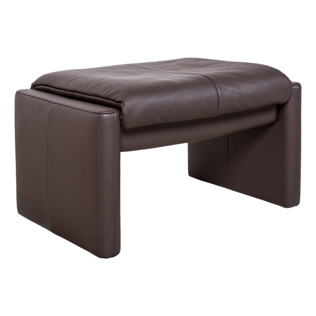 Leather Ottoman from Erpo Milano For Sale