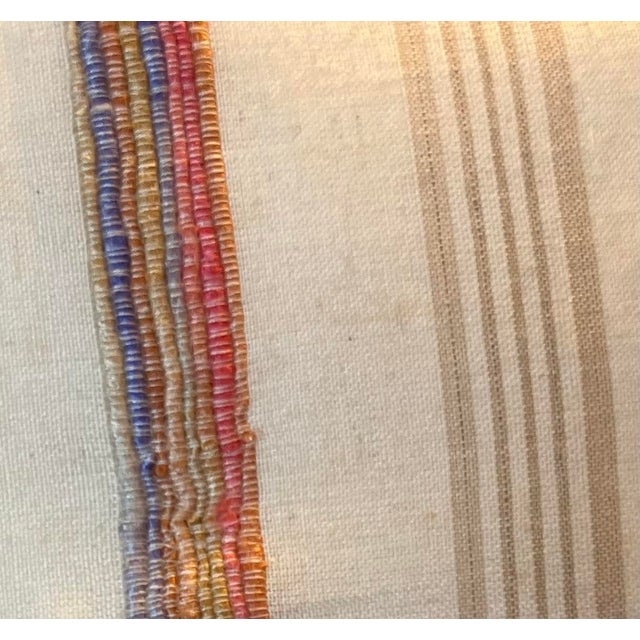 Boho Chic Cottagecore Floral Linen Pillow Cover | 20x20 For Sale - Image 3 of 5