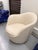 Design Within Reach DWR Leather Lína Swivel Chair For Sale - Image 4 of 10