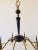 Black Atomic Age Design Brass and Glass Chandelier, 1950s For Sale - Image 8 of 16