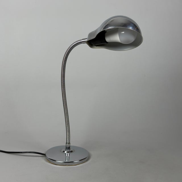 Space Age Chrome Table Lamp with Articulated Arm, 1960s For Sale - Image 13 of 13