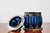 Large Royal Sheffield Collection Blue Service Jar, 1950s For Sale - Image 9 of 15