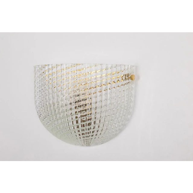 Large Murano Glass Wall Sconce in style of Barovier & Toso, Italy, 1970s For Sale - Image 4 of 13