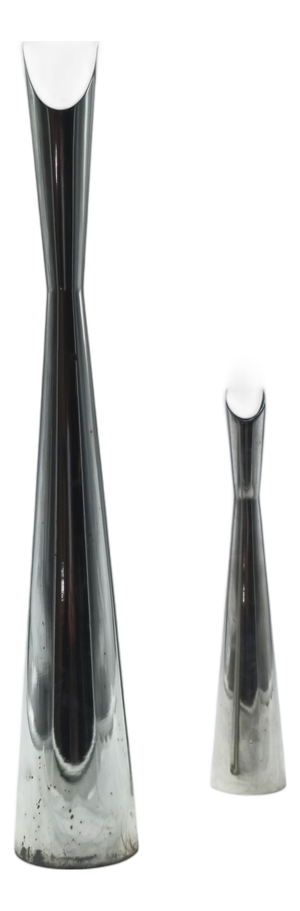 Cardinale Silver-Plate Vases by Lino Sabattini for Christofle, Italy, 1950s, Set of 2