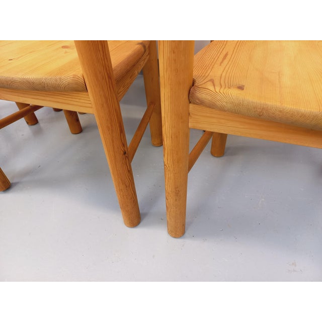 Tan Vintage Scandinavian Armchairs in Pine by Rainer Daumiller, 1960s, Set of 6 For Sale - Image 8 of 18
