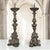 Created for an Italian church during the Baroque period, this exceptional pair of 18th century antique candlesticks...