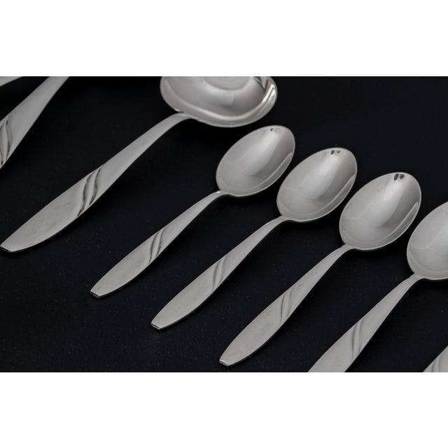 Silver-Plated Cutlery Set for 6, 1950s, Set of 33 For Sale - Image 13 of 18