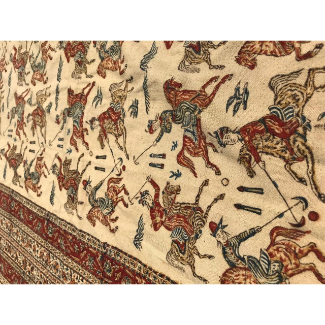 Mid-20th Century Kalamkar Rug For Sale - Image 9 of 13