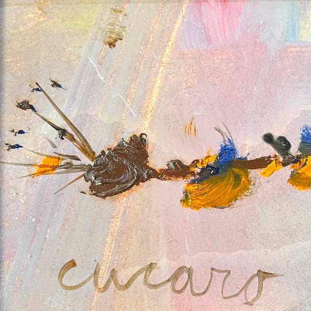 Pascal Cucaro 1960's Abstract Painting by Pascal Cucaro - San Francisco For Sale - Image 4 of 9