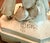 Art Deco Vintage Art Deco Alabaster Lamp With Frosted Glass Shade. For Sale - Image 3 of 9