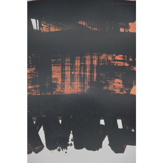 Pierre Soulages (1919-2022) Lithograph No. 22 Poster published after "Lithograph No. 22" by the Soulages Museum in Rodez,...