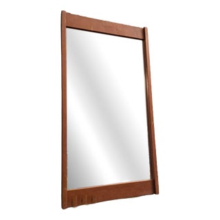 Vintage Danish Teak Mirror, 1960s For Sale