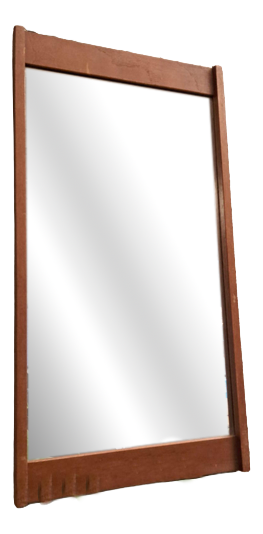 Vintage Danish Teak Mirror, 1960s