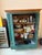 Ethan Allen Traditional Painted Wood Armoire in Sage Green With Natural Wood Crowm For Sale - Image 4 of 6