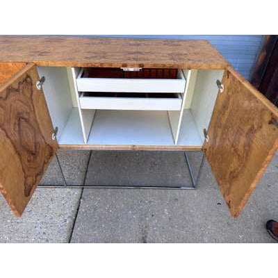 Wood Milo Baughman Olive Burl Wood Credenza by Thayer Coggin, 1970 For Sale - Image 7 of 18