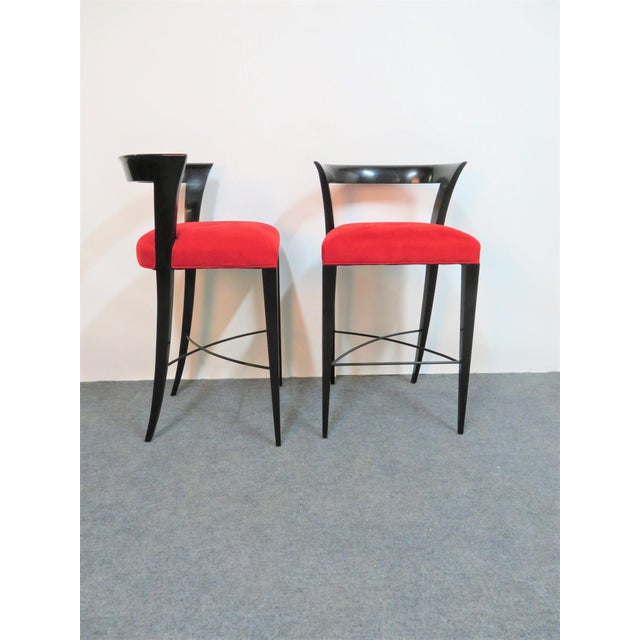 Modern Design Custom Red Upholstered Lacquered Bar Stool ... (640 x 640 Pixel)